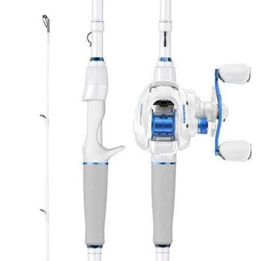 KastKing Centron Lite Baitcasting Fishing Rod Reel Combo White KCCSTCE-60M2RWH-C